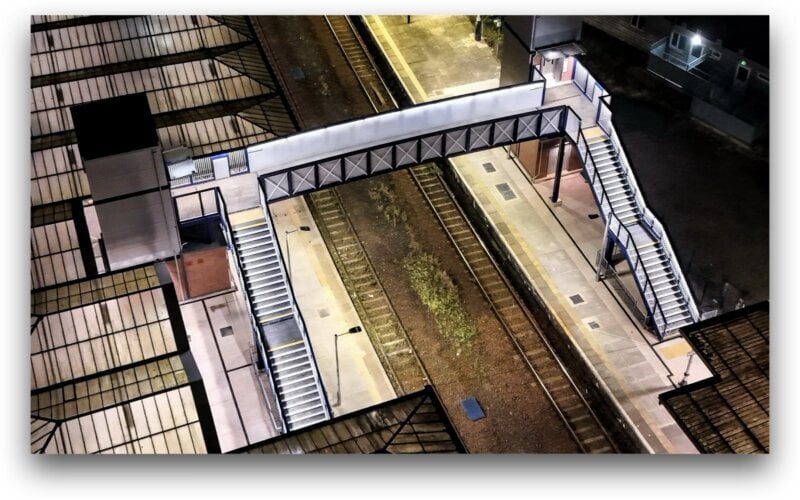 Integrated Linear Lighting Improves Safety on Dumfries Station Footbridge