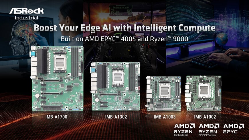 ASRock Industrial Launches AMD-Based Industrial Motherboards