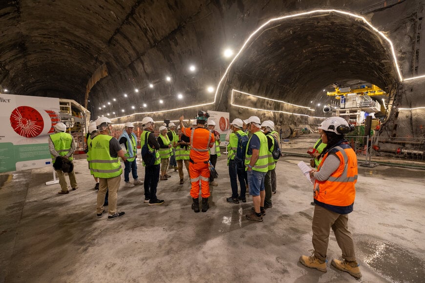 LYON-TURIN : RECEPTION DU PREMIER TUNNELIER POUR LE CREUSEMENT DE LA PARTIE ITALIENNE DU TUNNEL DE BASE