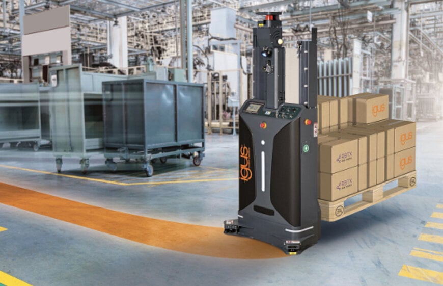igus pr&auml;sentiert ReBeL Pallet Mover f&uuml;r autonome Intralogistik