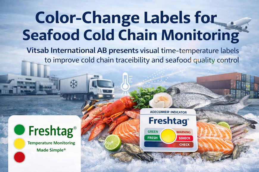 Color-Change Labels for Seafood Cold Chain Monitoring