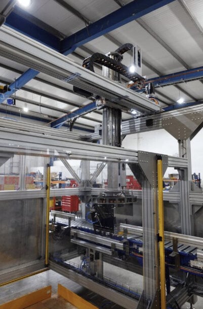 Rollon Enables Compact High-Speed Palletizing Automation