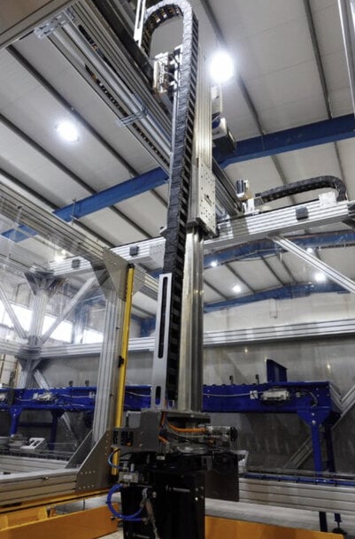 Rollon Enables Compact High-Speed Palletizing Automation