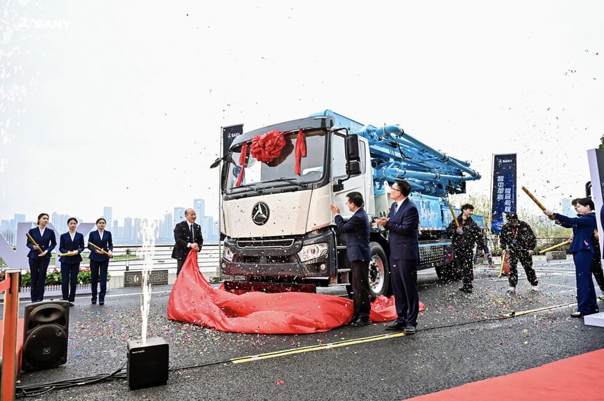 SANY Debuts World’s First Intelligent Hybrid Pump Truck