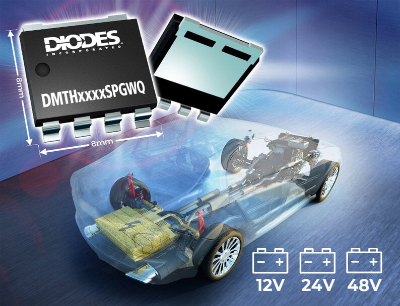 MOSFETs Improve Efficiency in 48V Automotive Systems