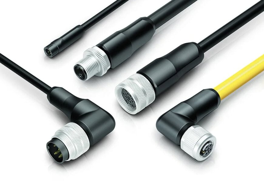 Cable connectors with optimized strain relief and ergonomic design