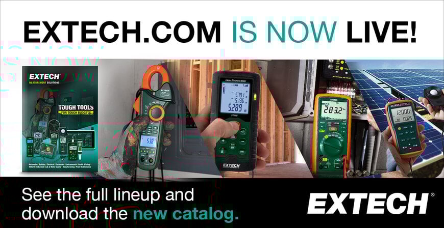 Newly Launched Extech.com Website Brings the Full Extech Lineup to a Dedicated Online Home