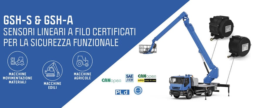 Sensori a filo certificati per la sicurezza funzionale nelle macchine mobili