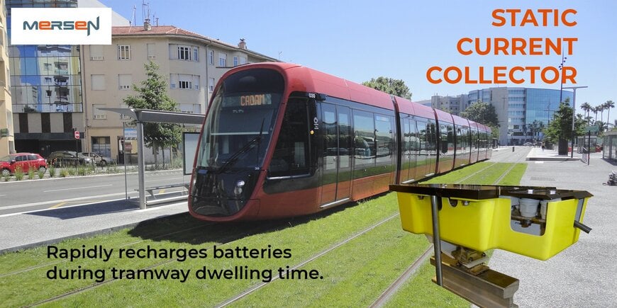 Static Charging Collector Enables High-Current Tram Electrification