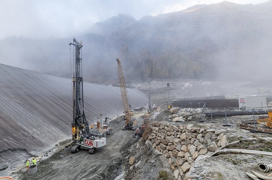 Liebherr drilling technology supports alpine dam foundation works