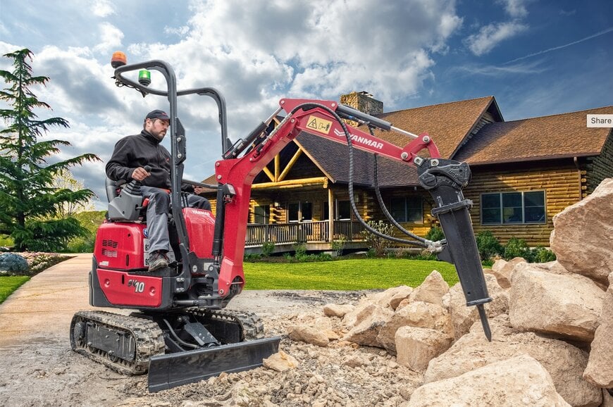 Yanmar launches SV10 compact mini excavator