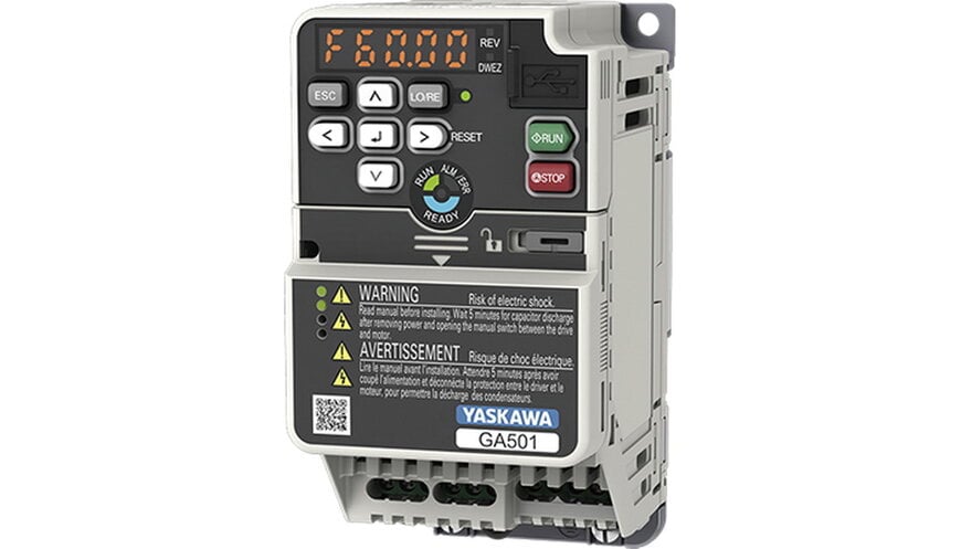 産業用イーサネット標準搭載の小型高機能インバータ