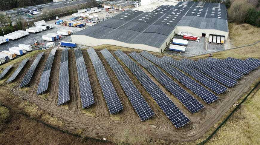Centrica deploys solar farm on steep industrial terrain