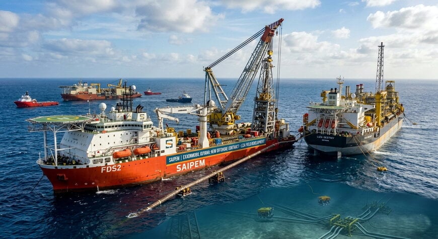 Saipem Secures Preliminary Contract For Longtail Offshore Project In Guyana