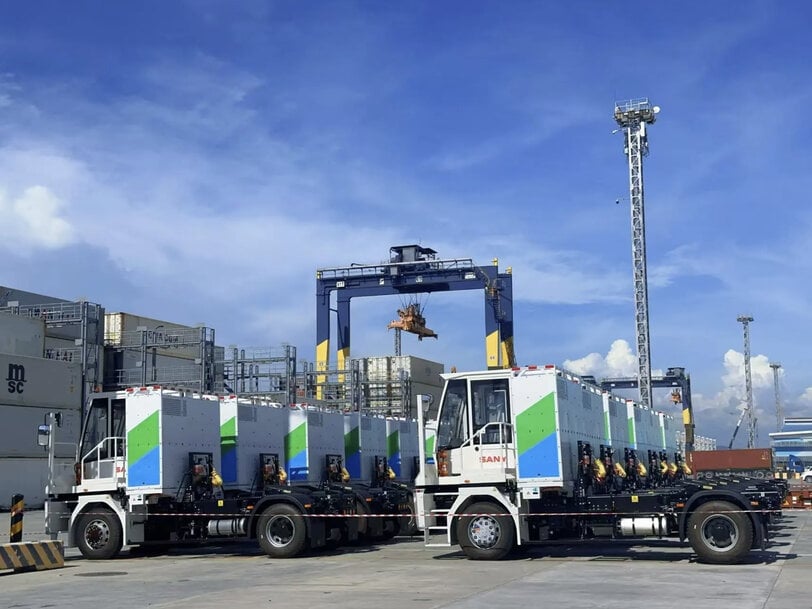 SANY deploys electric terminal tractors for continuous port operations