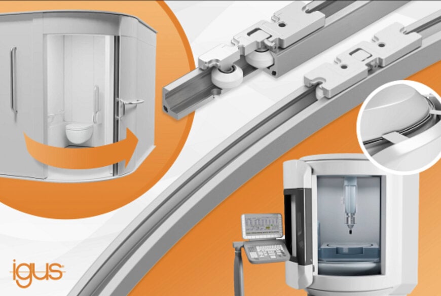 Schmierfreie Rollenf&uuml;hrung f&uuml;r barrierefreie und leise Bewegungen