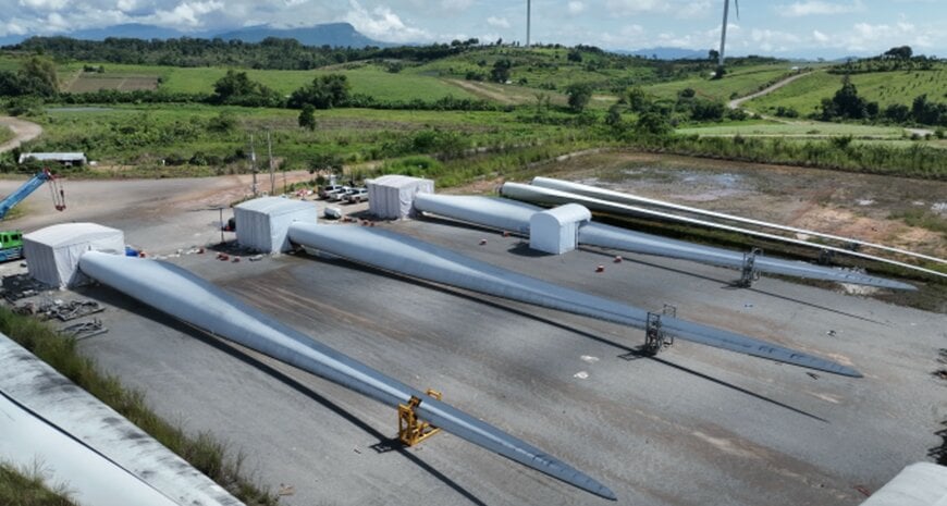 Wind turbine blade repair and monitoring network