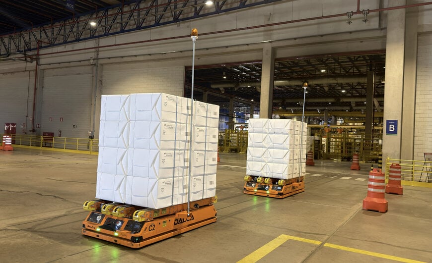 AMRs aut&ocirc;nomos otimizam log&iacute;stica na ind&uacute;stria de celulose