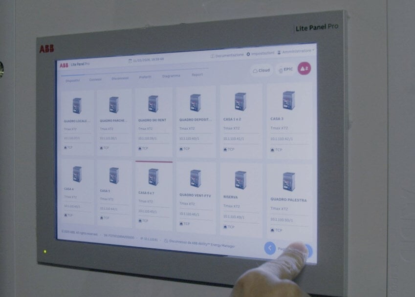 Gestione energetica intelligente per resort alpino