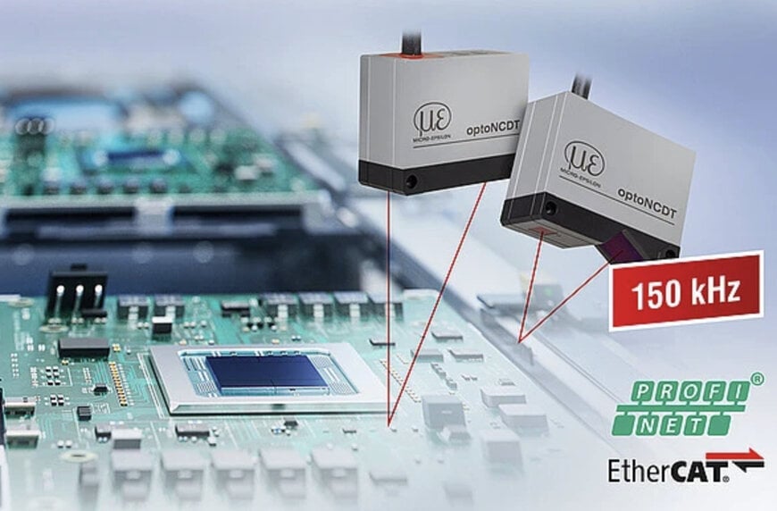Laser triangulation sensor increases measurement rate and integration