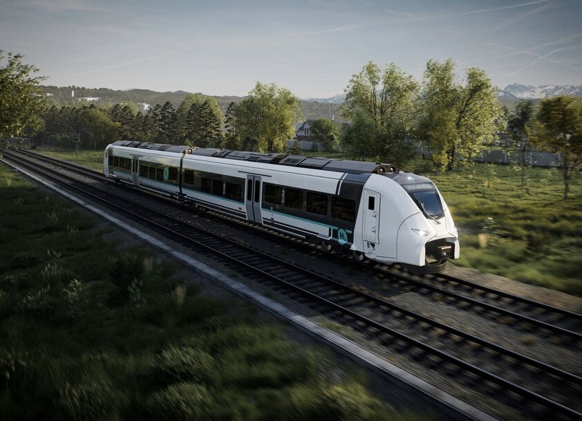 Hydrogen fuel cell electric multiple units for Romanian regional rail