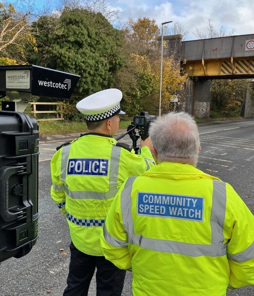 Automated speed monitoring on sensitive sites 