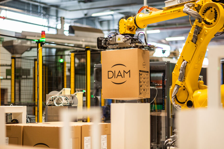 Diam Bouchage automatise son emballage par IA &agrave; C&eacute;ret