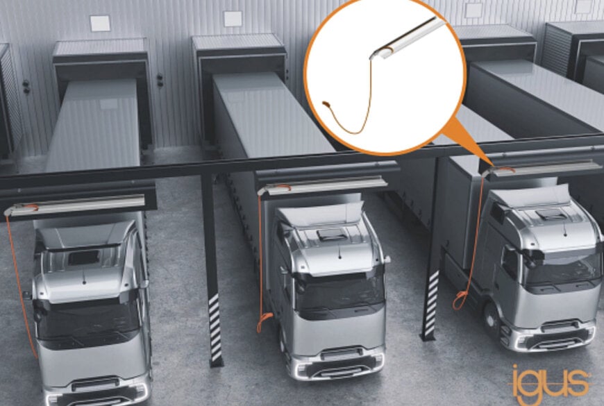 Overhead charging system improves ergonomics and safety