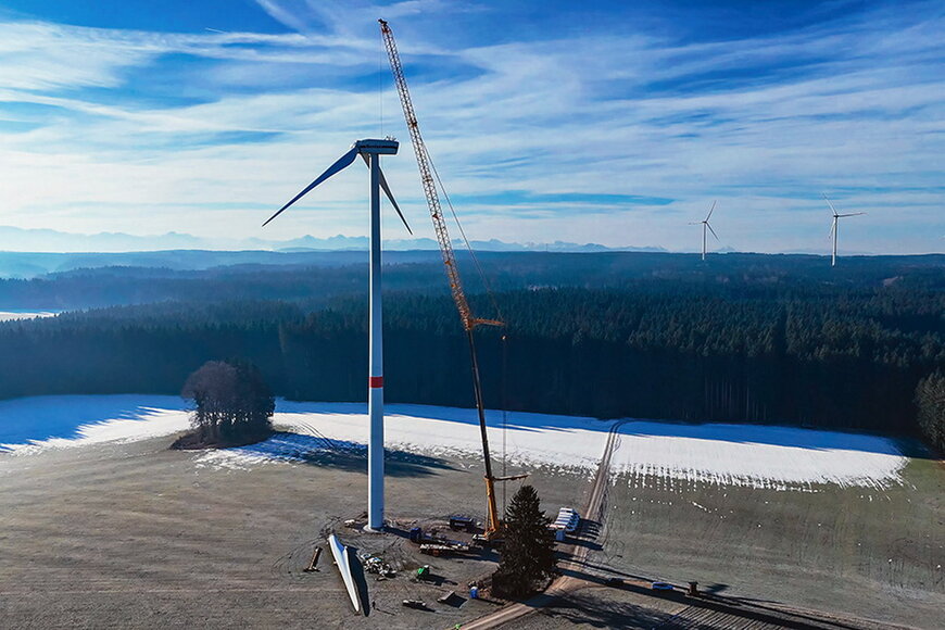 Austausch von Windturbinenlagern f&uuml;r Schmidbauer in Denklingen, Deutschland