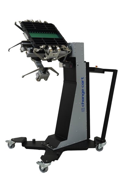 Semi-automated load board exchange system for semiconductor test environments