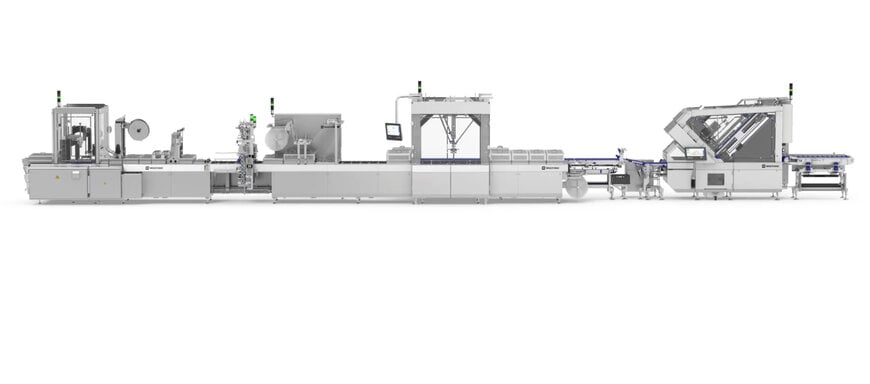 Línea compacta de loncheado y envasado modular
