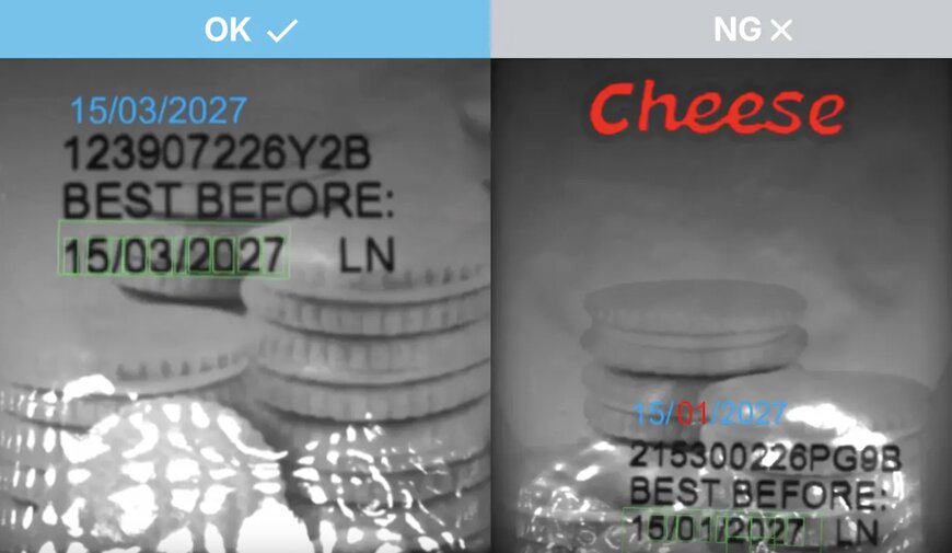 Inline OCR inspection for expiry date verification