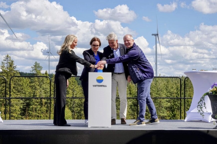 Vattenfall inviger vindkraftsparken Bruzaholm i södra Sverige