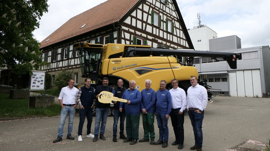 New Holland Combine Advances Agricultural Research