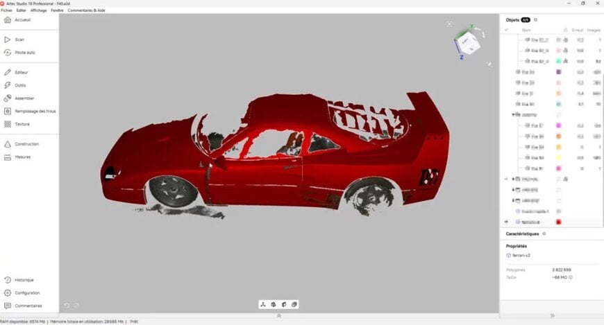 Three-Dimensional Digitization for Reverse Engineering of Obsolete Automotive Components