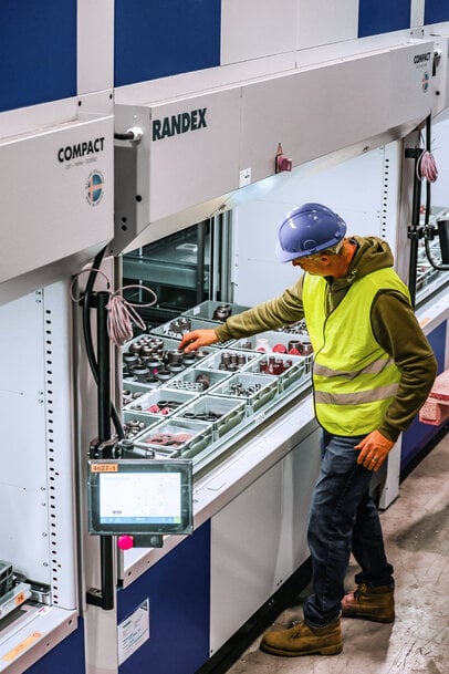 Compact Lift vertical storage systems help DK Jones Manufacturing store 90 tonnes in 1/10th of the space