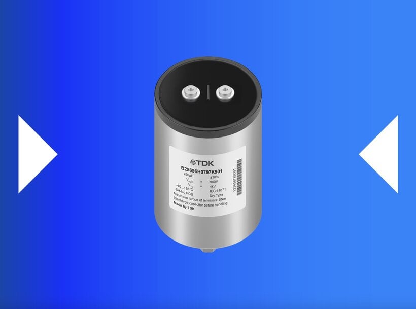 TDK推出适用于SiC电力电子器件的B25696H高频薄膜电容器