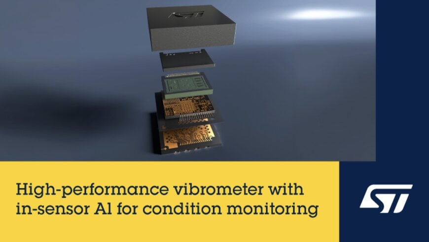 STMicroelectronics Introduces Intelligent Vibration Sensor for Industrial Monitoring