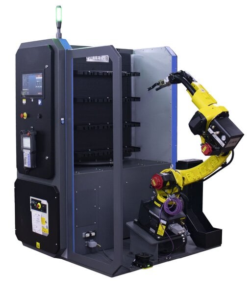 Automated CNC Vise Loading System for Low-Volume Production
