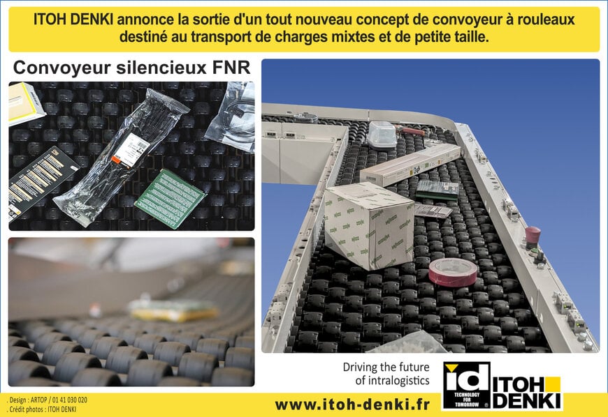 Architecture de convoyage modulaire pour le transport de charges h&eacute;t&eacute;rog&egrave;nes de petite taille