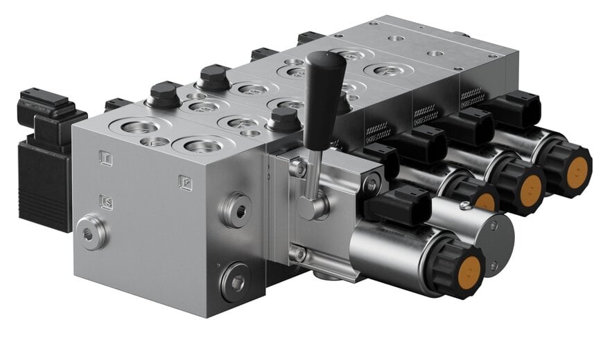 Modular Load-Sensing Spool Valves for Compact Hydraulic Systems Architecture
