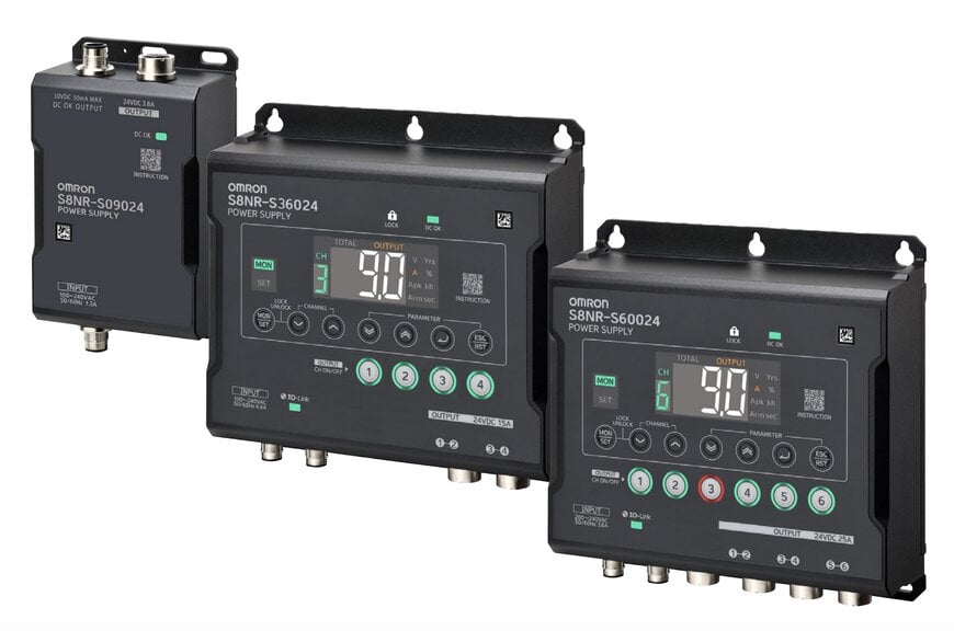 OMRON Launches S8NR IP67 Machine-Mounted Power Supply
