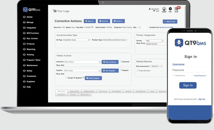 Unified Quality Management for Medical Device Manufacturing