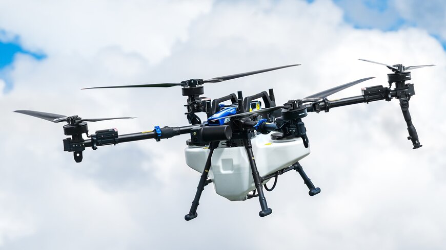 Aerial spraying drones maximize precision in localized crop protection