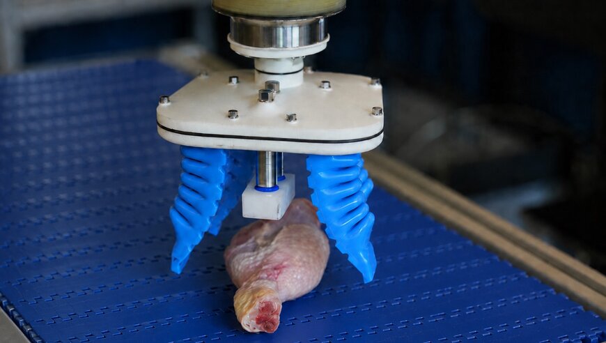 Soft Robotic Grippers for Automated Poultry Processing Applications