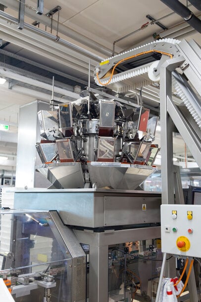 Ishida Mehrkopfwaagen bei Zotter Schokolade