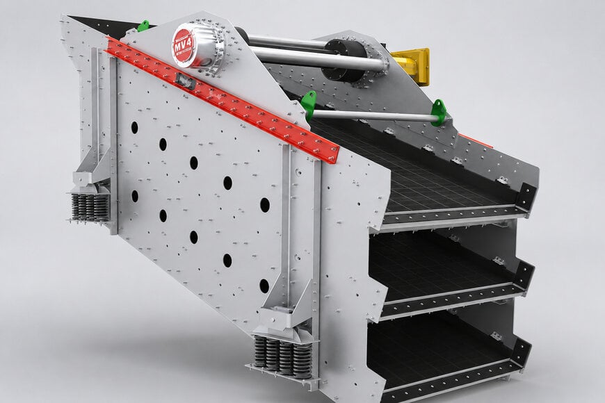High-Capacity Inclined Vibrating Screens with Variable Elliptical Motion