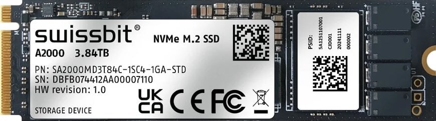産業用高性能PCIe Gen4対応SSDモジュール