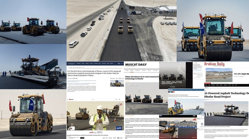 Autonomous Asphalt Paving Deployment in Desert Road Infrastructure