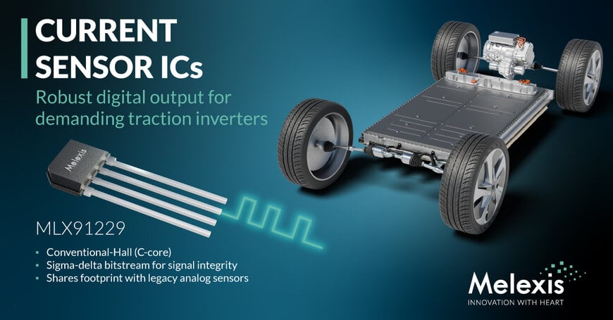 Digital current sensing optimizes signal integrity in automotive traction inverters